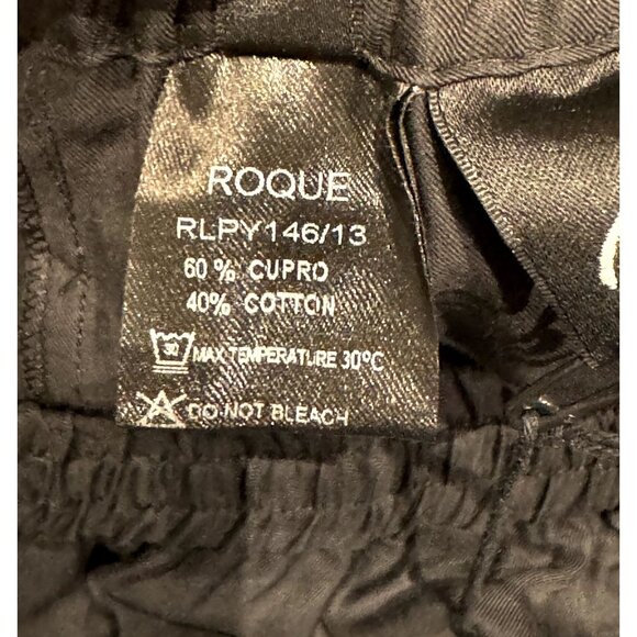 ROQUE WOMEN'S WIDE LEG LIGHTWEIGHT PANT / 4 / BLACK / ITALIAN / SUPER STYLISH / - Picture 7 of 9